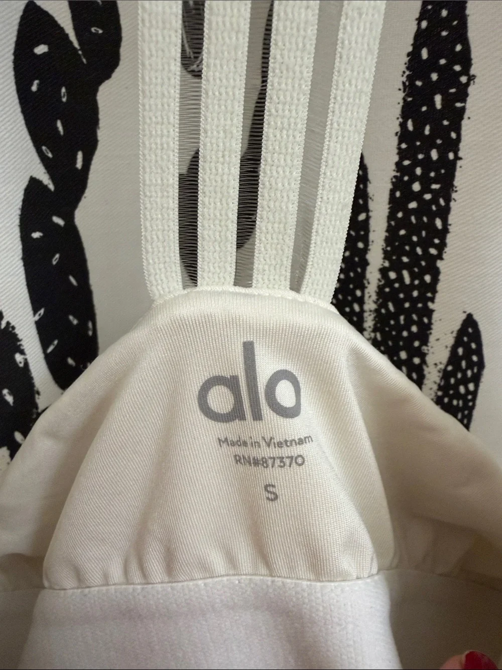 ALO Yoga White Strappy Y Back Tank Top